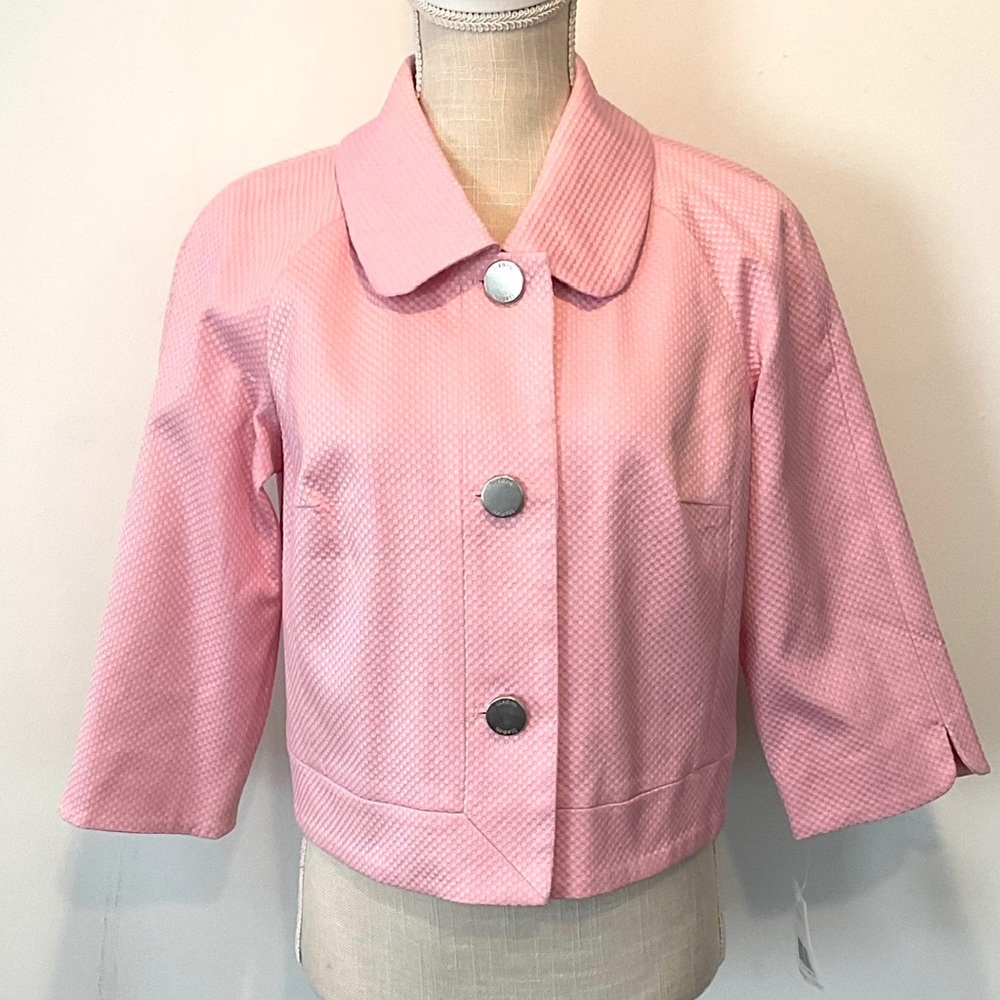 Liz & Co. Stretch Jacket Light Pink Medium - NWT